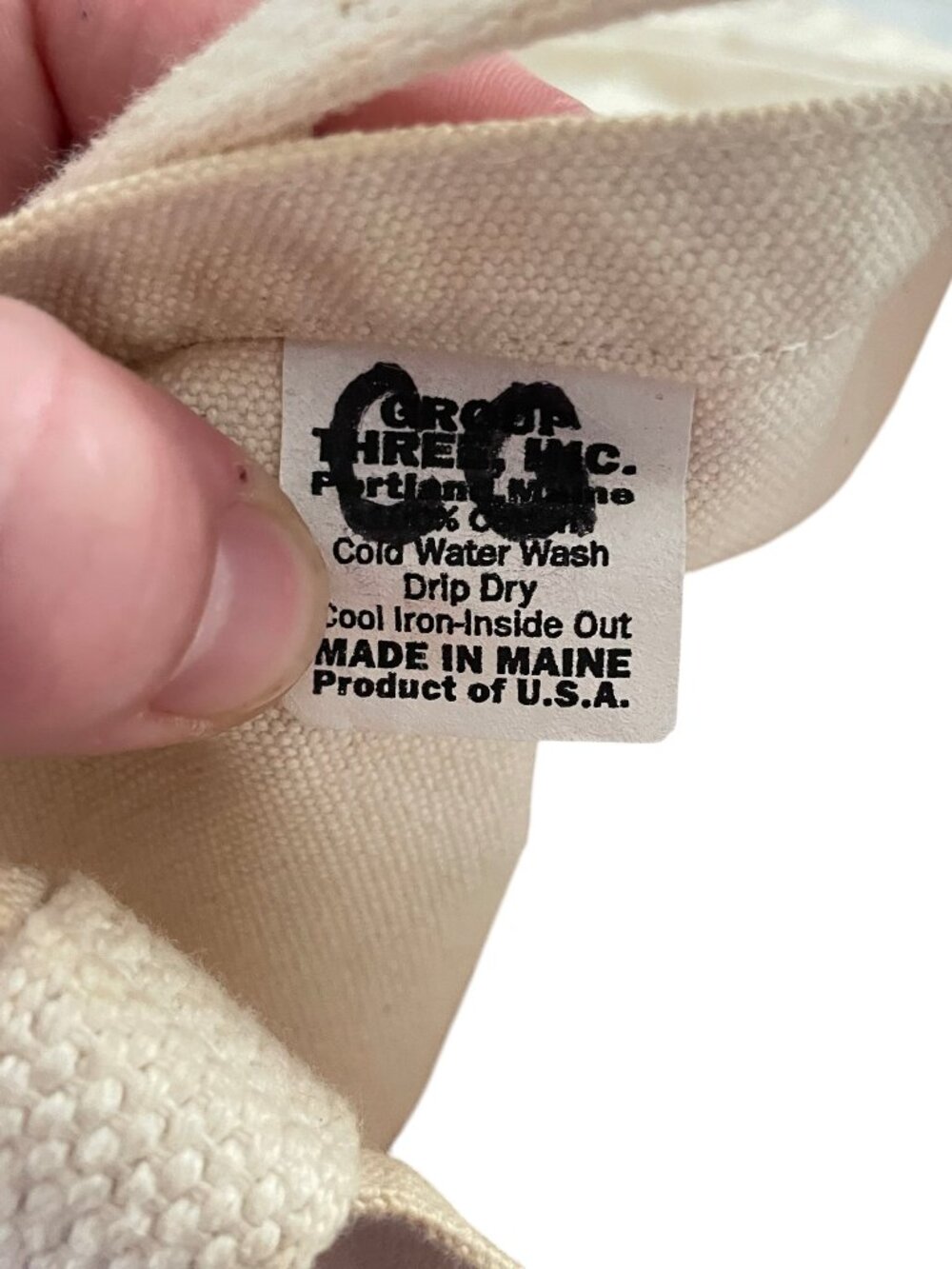 RARE Vintage 70s Project Puffin Canvas Tote Bag Hannaford Made in Maine *READ* - Picture 6 of 6